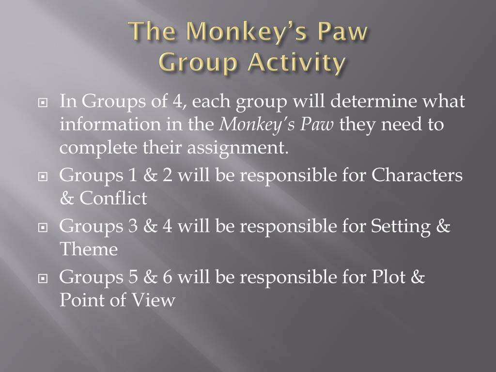 theme of monkey paw theme of monkey paw