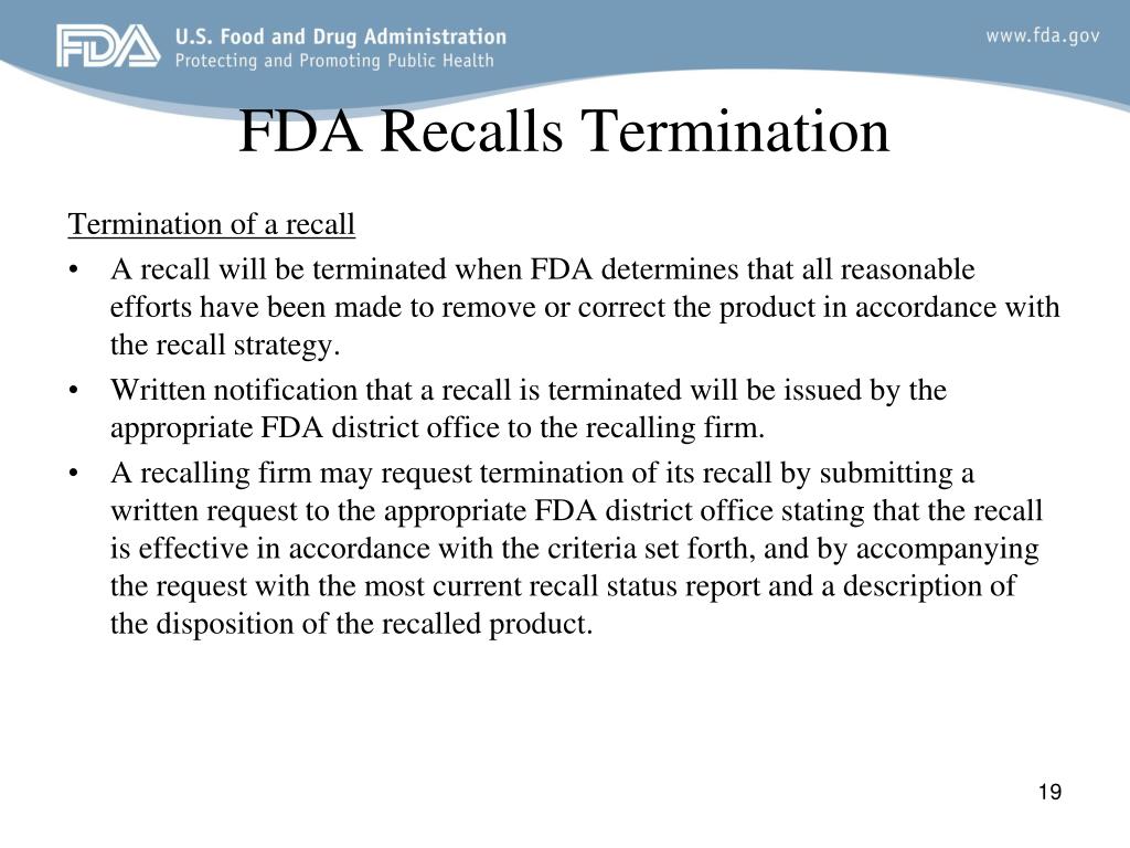 PPT FDA Recalls DETDO Organization PowerPoint Presentation, free