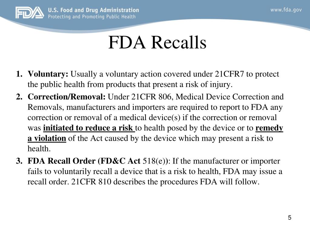 PPT FDA Recalls DETDO Organization PowerPoint Presentation, free