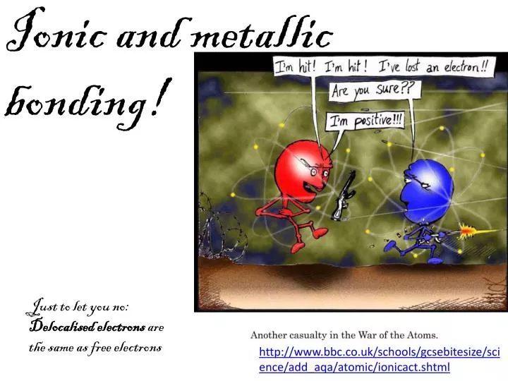 ionic and metallic bonding n.