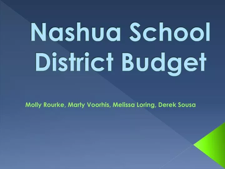 PPT - Nashua School District Budget PowerPoint Presentation, free