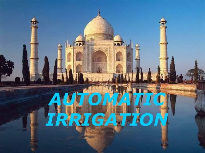 automatic irrigation n.