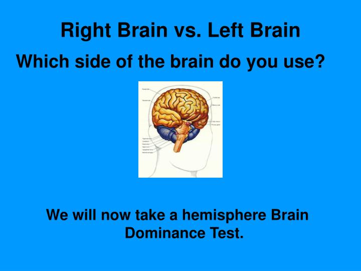 test dominance eye Brain PowerPoint  ID:3765598 PPT  The Presentation