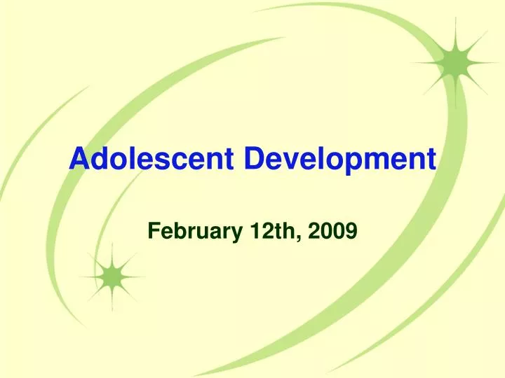 adolescent development n.