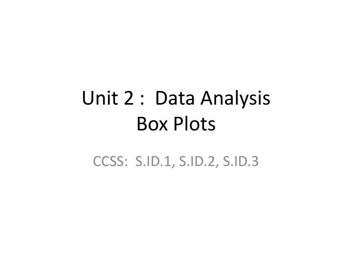 unit 2 data analysis box plots n.