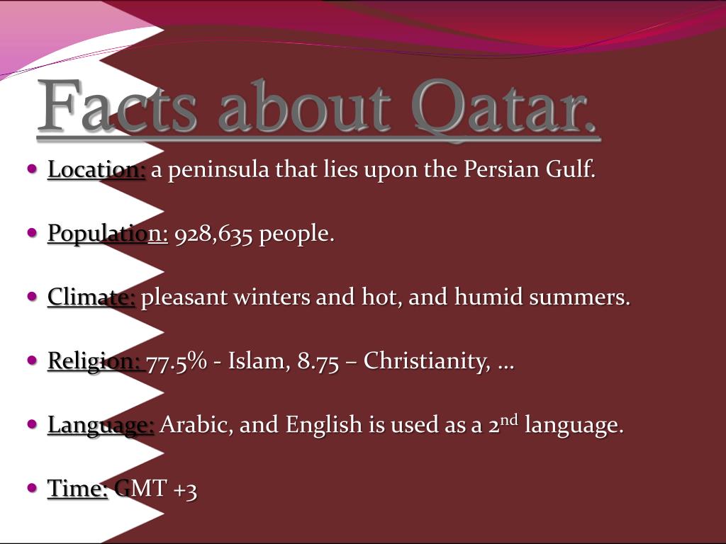 PPT - The State of Qatar. PowerPoint Presentation, free download - ID ...