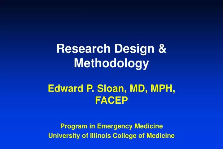 research design and methodology ppt