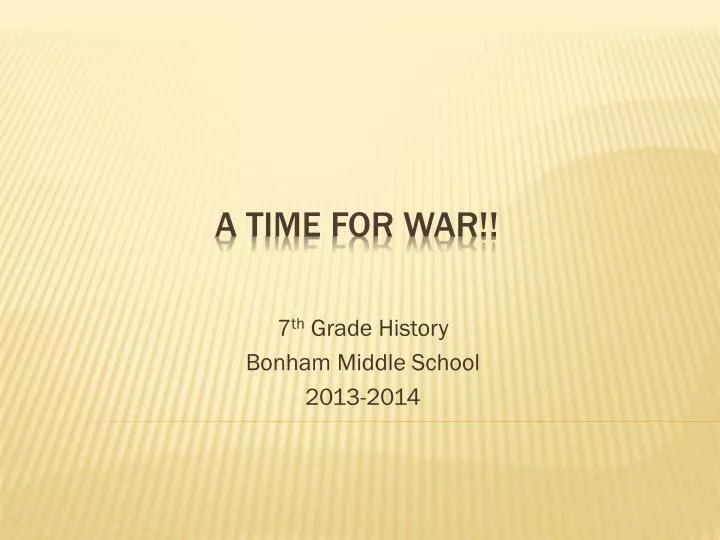 7 th grade history bonham middle school 2013 2014 n.