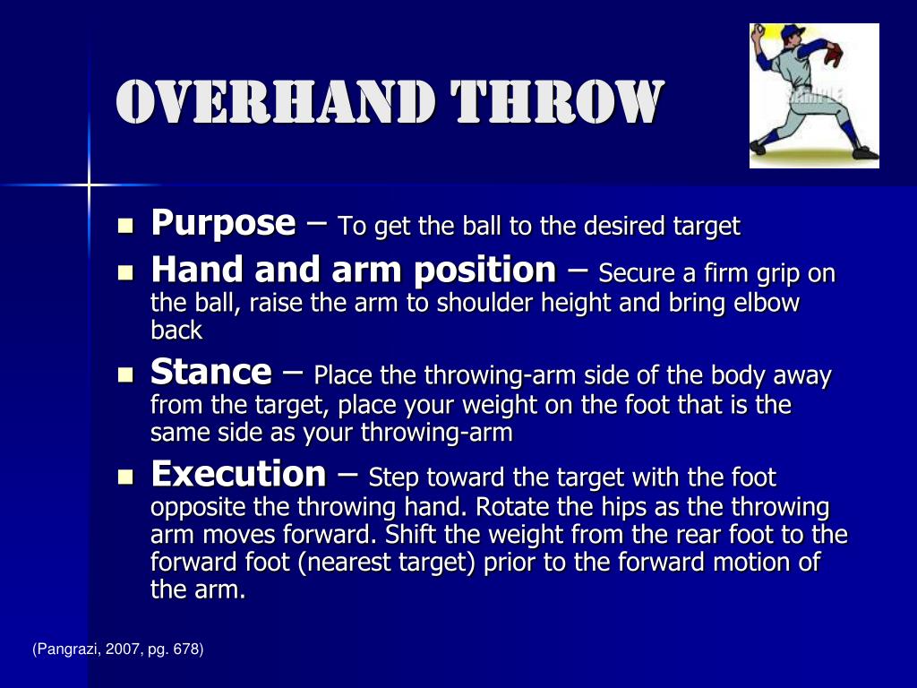 underhand throw motion