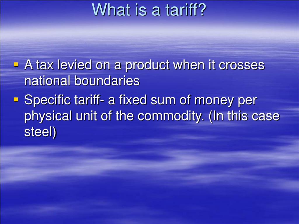 PPT The Effects of 2002 Steel Tariff PowerPoint Presentation, free