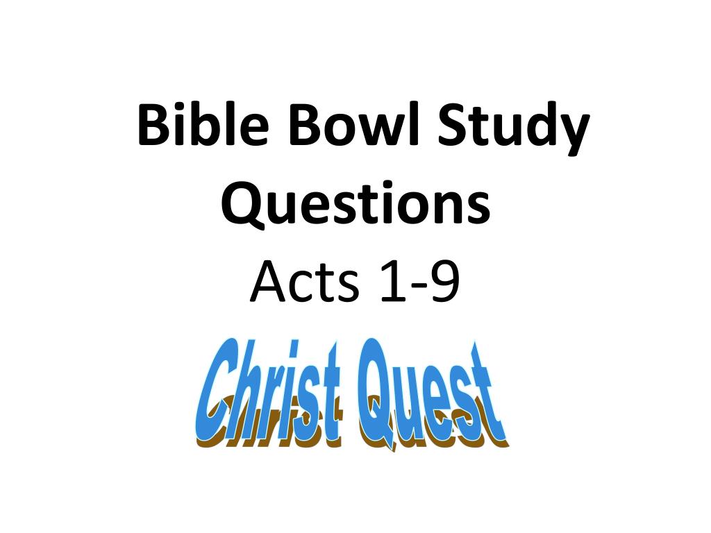 PPT Bible Bowl Study Questions Acts 19 PowerPoint Presentation, free