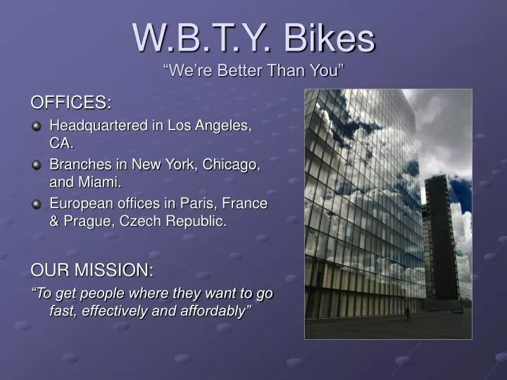 executive summary the best bikes company executive summary the best bikes company