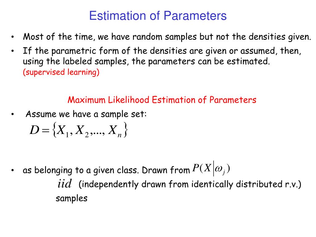 PPT - Part 3: Estimation of Parameters PowerPoint Presentation, free