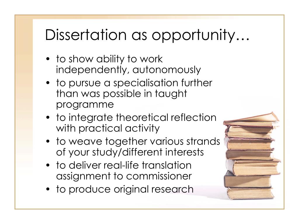 dissertation preparation