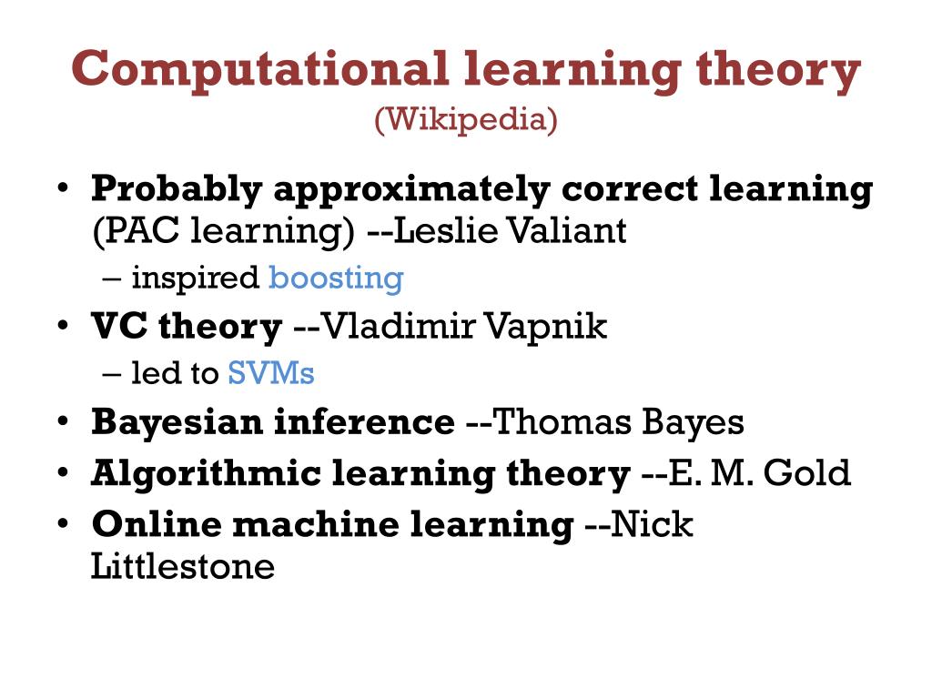 Machine Learning Chapter 7. Computational Learning Theory Tom M. Mitchell.  - ppt download