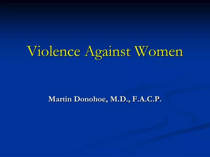 violence against women n.