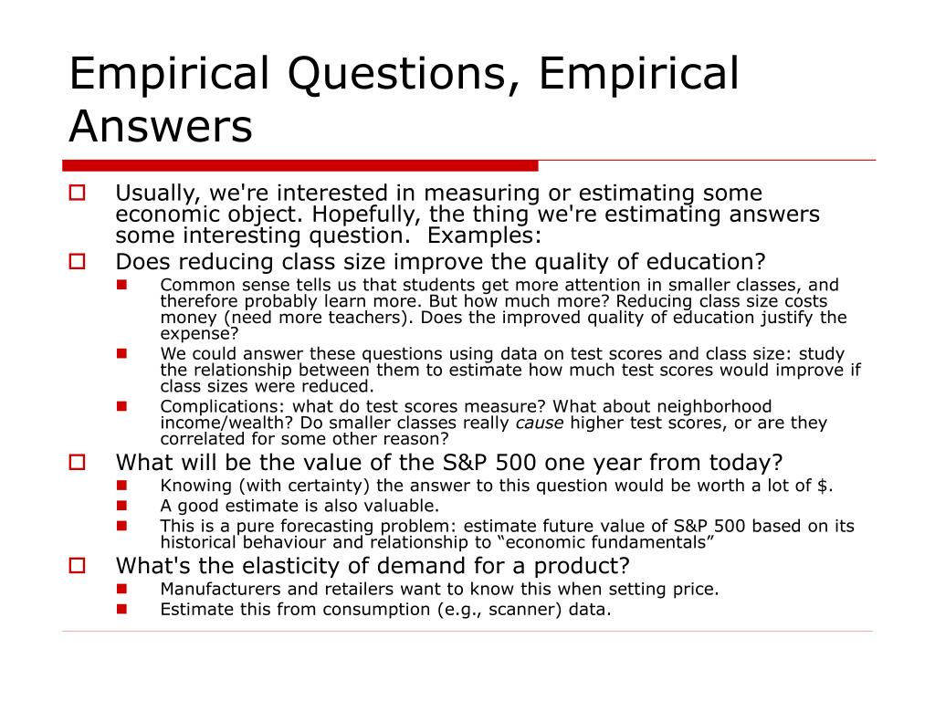 empirical research questions examples