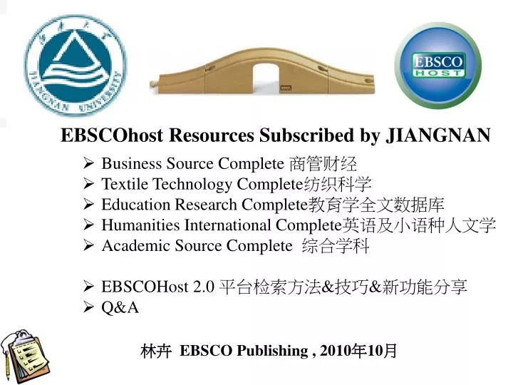 ebscohost resources subscribed by jiangnan n.