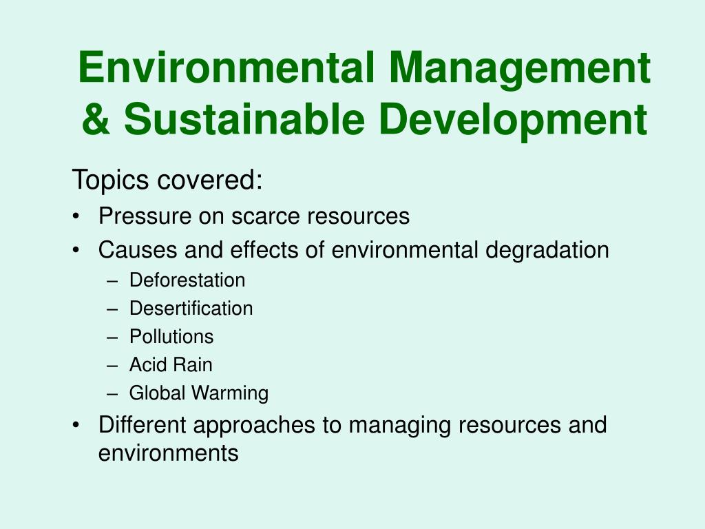 environmental management ppt presentation