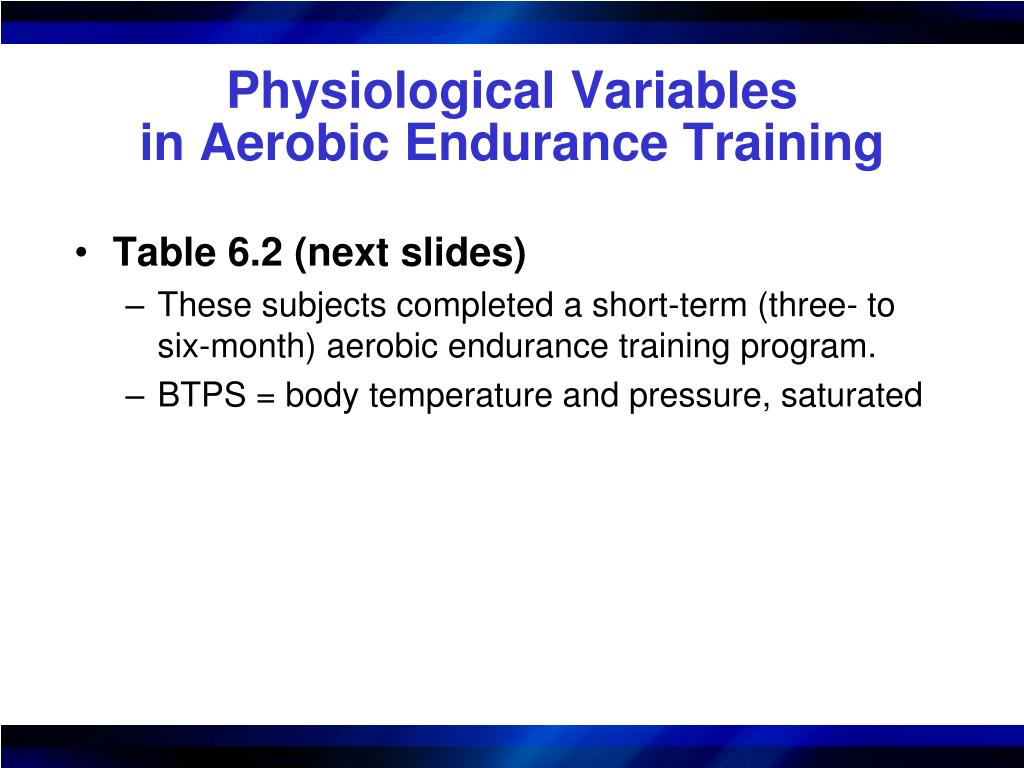 aerobic endurance