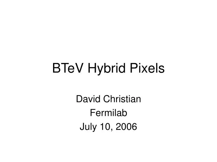 btev hybrid pixels n.