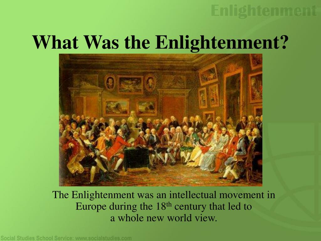 creating a slideshow presentation on the enlightenment