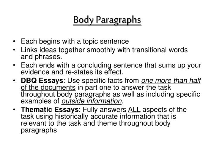 how to write a thematic essay for social studies