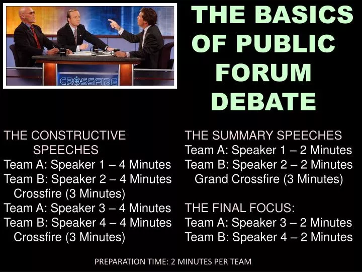 PPT The basics of Public forum Debate PowerPoint Presentation, free