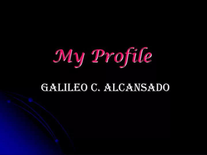 my profile n.