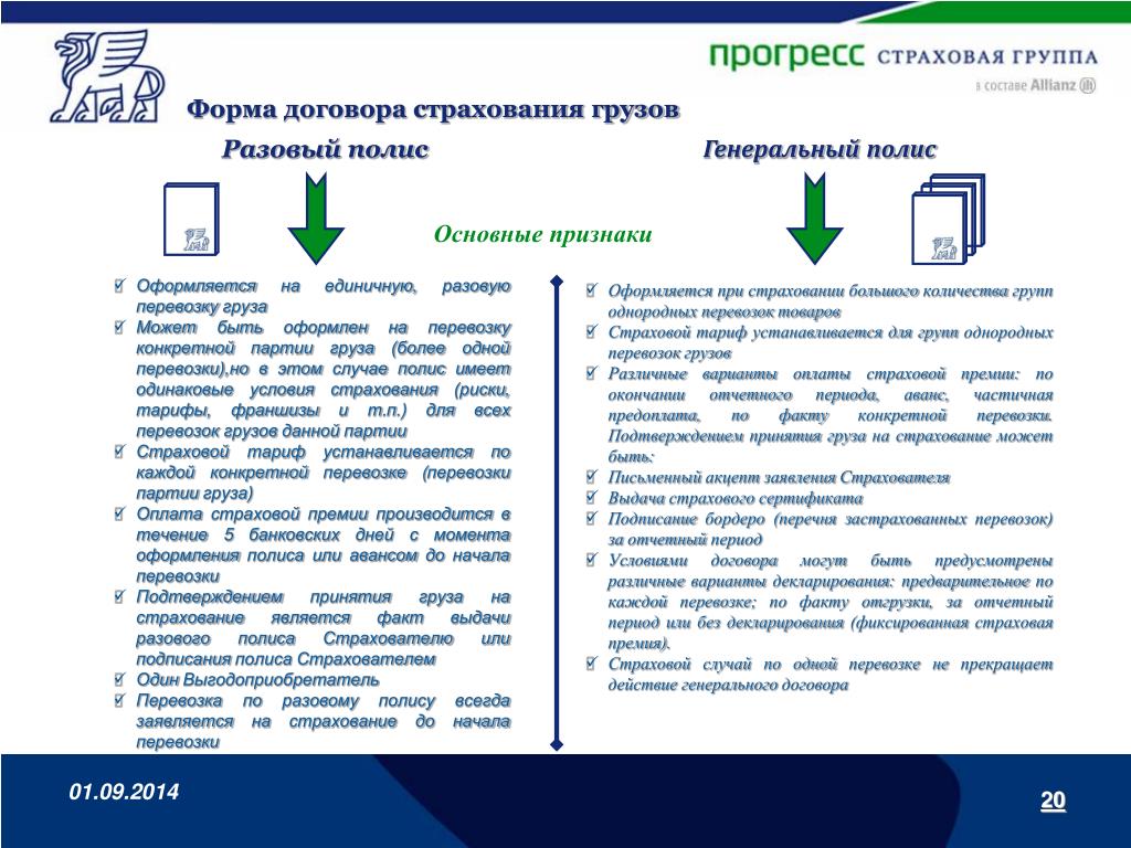 Договор страхования груза при перевозке образец заполнения