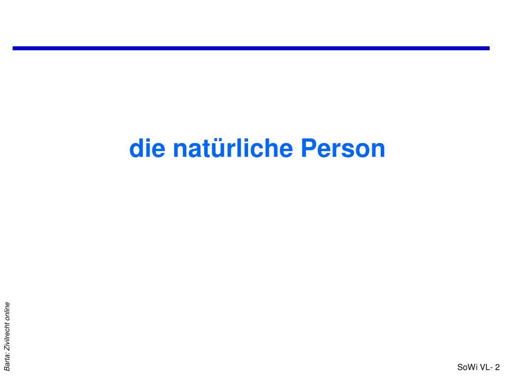 PPT - Rechtssubjekte: natürliche und juristische Person PowerPoint