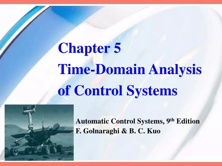 chapter 5 time domain analysis of control systems n.