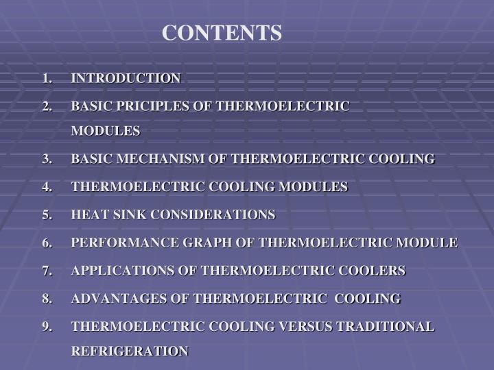 PPT THERMOELECTRIC COOLING PowerPoint Presentation ID3777549