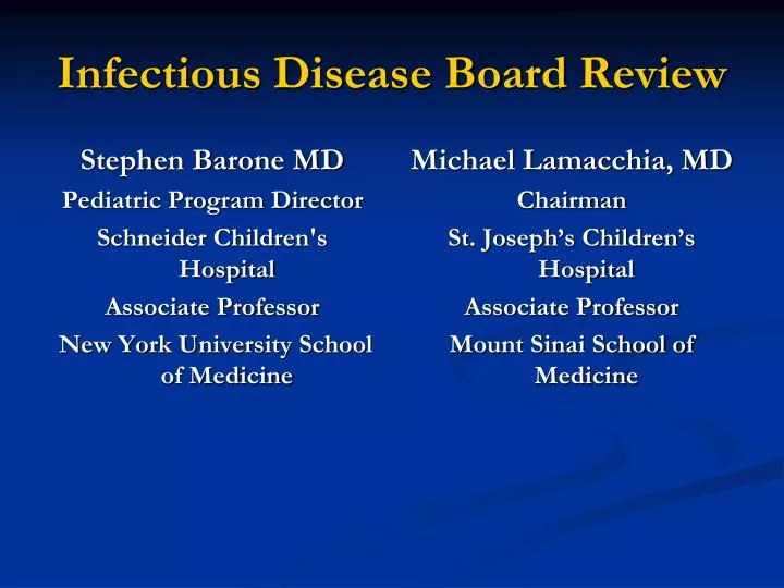 PPT Infectious Disease Board Review PowerPoint Presentation, free
