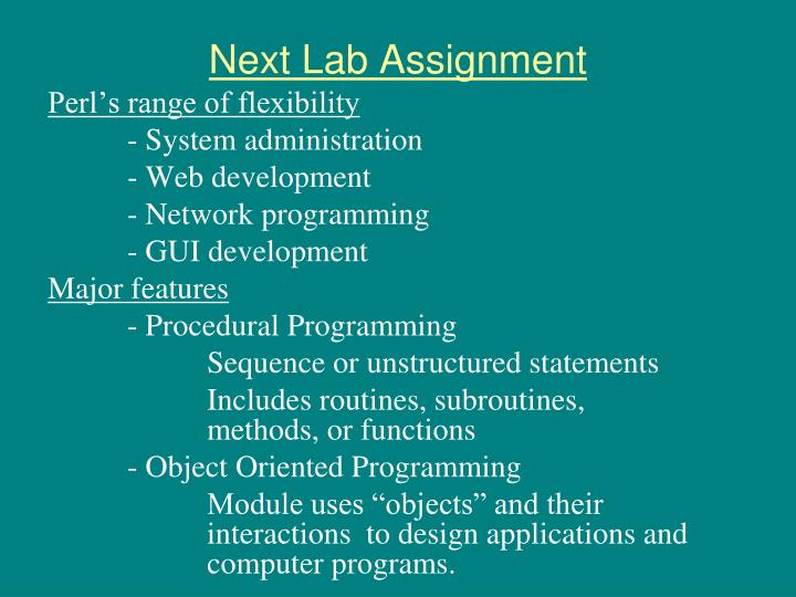 holiday assignment perl holiday assignment perl