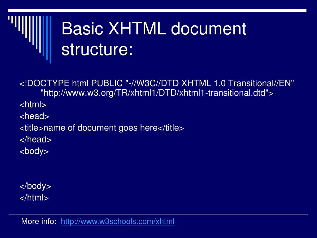 PPT - XHTML PowerPoint Presentation, free download - ID:3778581