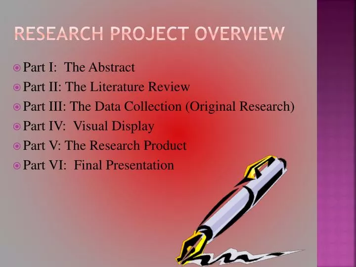 presentation research overview