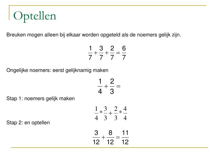 ppt - breuken procenten powerpoint presentation - id:3779439