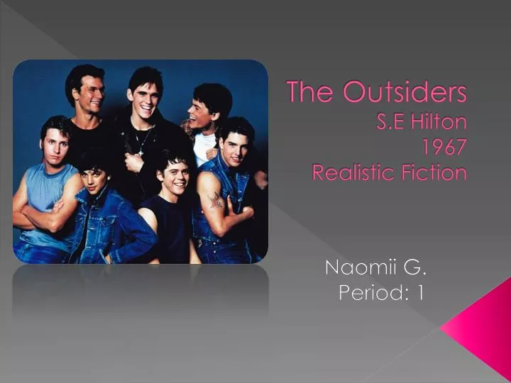 the outsiders s e hilton 1967 realistic fiction n.