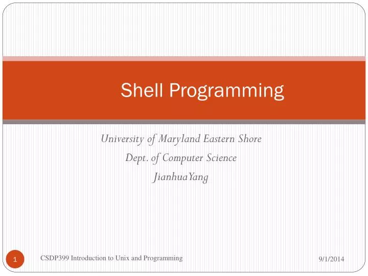 PPT - Shell Programming PowerPoint Presentation, free download - ID:3780191