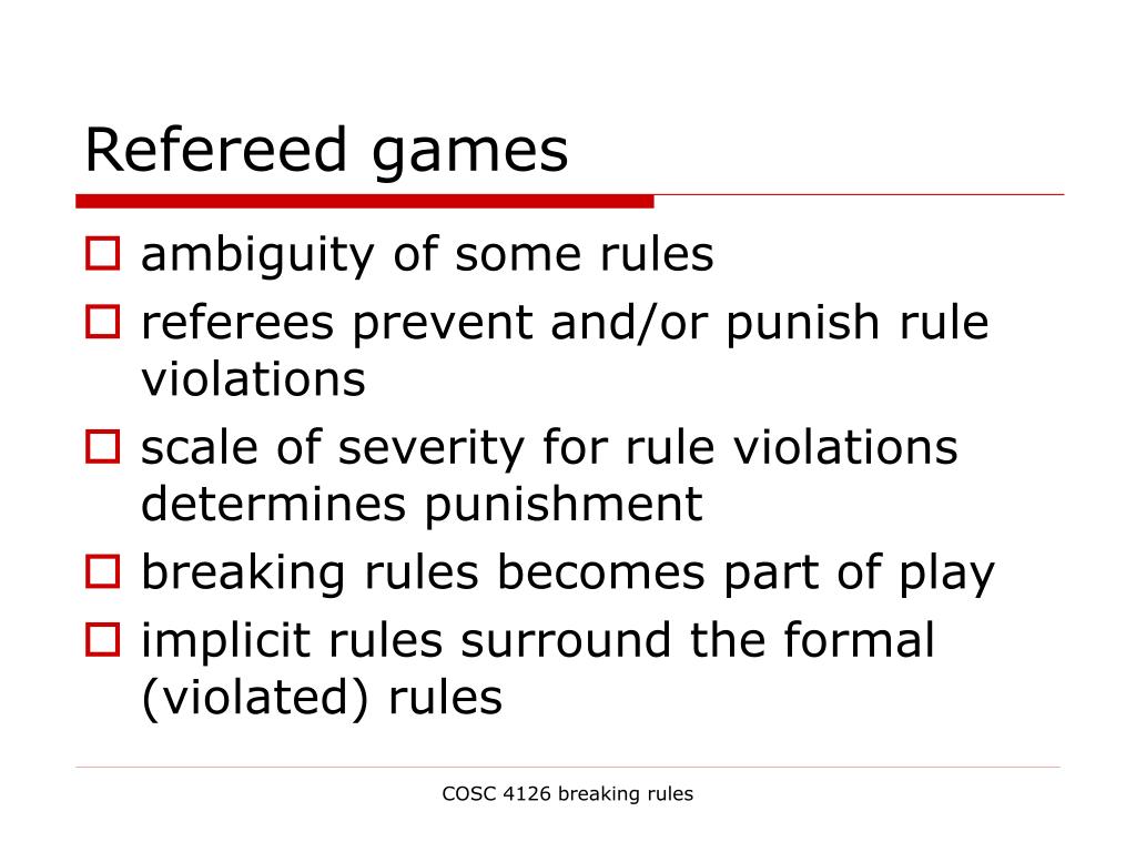 PPT - Treatment of unplayed games for Buchholz tie break: the FIDE rule  PowerPoint Presentation - ID:1129391
