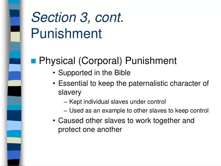 section 3 cont punishment n.