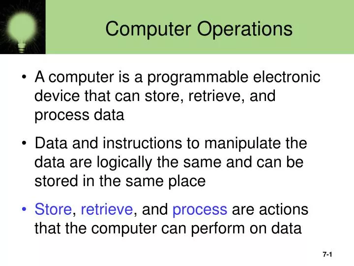 PPT Computer Operations PowerPoint Presentation, free download ID