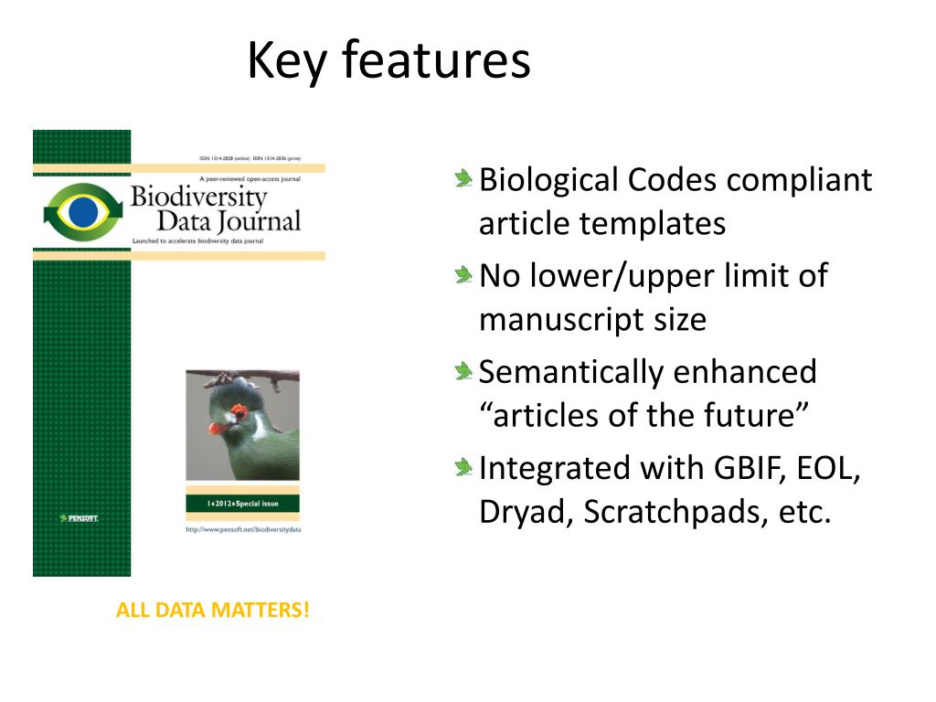 Biodiversity data journal 