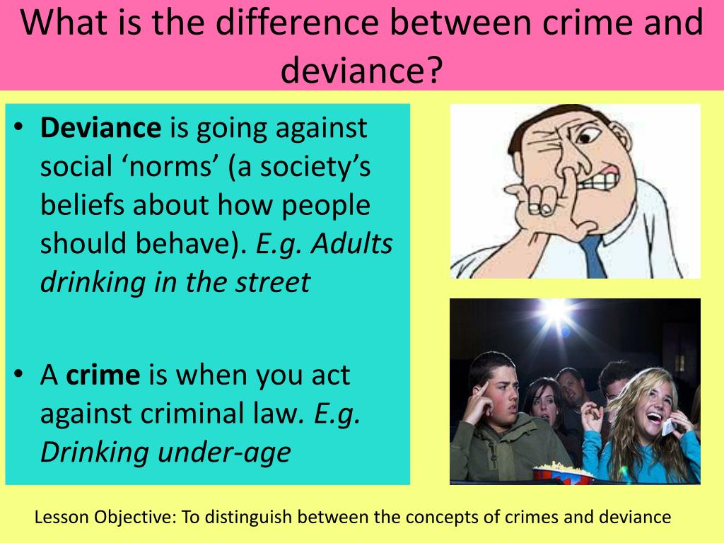 Distinguish Between Crime as a Social and