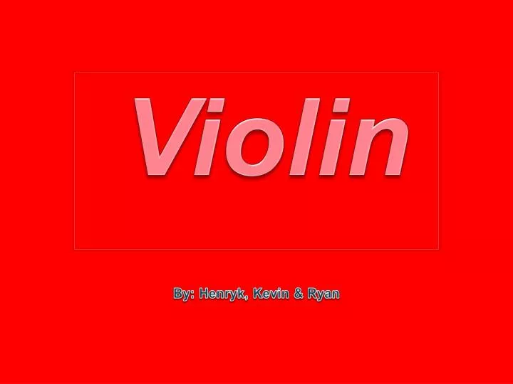 violin n.