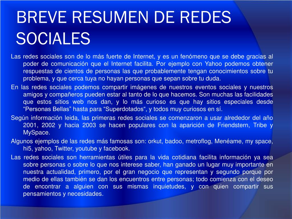 PPT - REDES SOCIALES PowerPoint Presentation, free download - ID:3782876