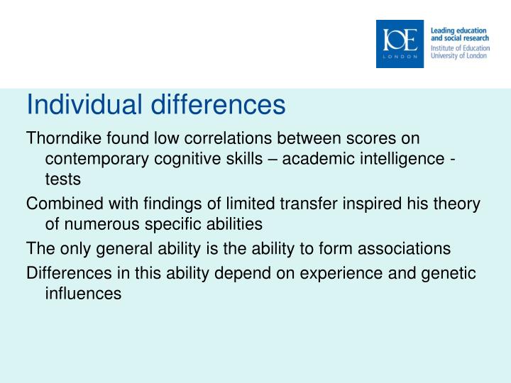 intelligence individual differences Find great deals on ebay for personality individual differences and intelligence and theory and reality shop with confidence. intelligence individual differences Find great deals on ebay for personality individual differences and intelligence and theory and reality shop with confidence.