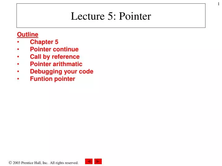 lecture 5 pointer n.