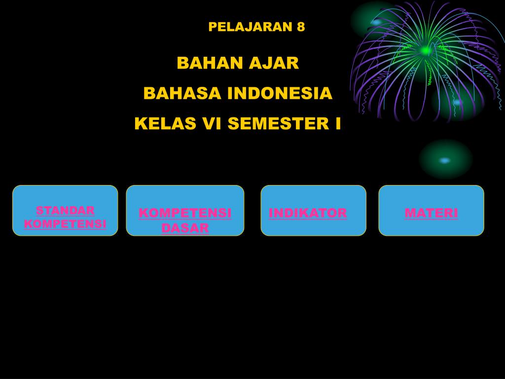 Bahan Ajar Bahasa Indonesia Kls 6 Semester 1 - Berkas Sekolah